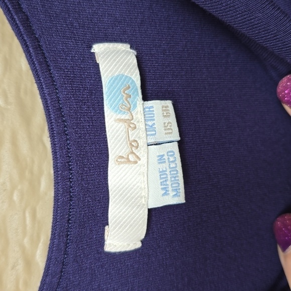 Boden tie waist cocktail dress tank dress size 6 - Picture 7 of 9